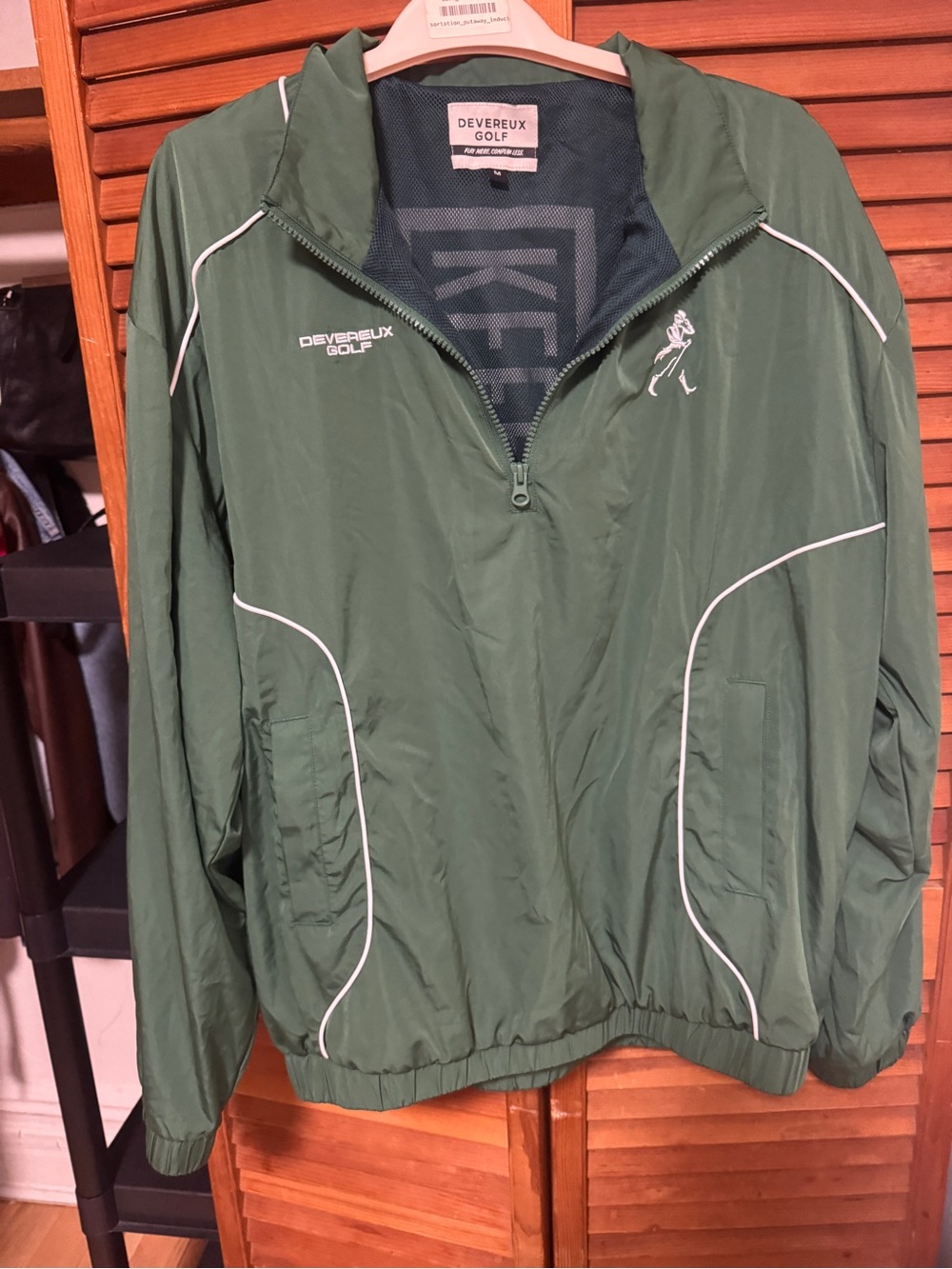 Devereux Golf Olive Green Half-Zip Pullover